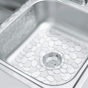 👀4/$25 Clear Pebble Silicone Sink Mat